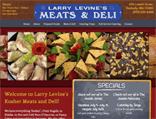 Tablet Screenshot of levineskoshermkt.com